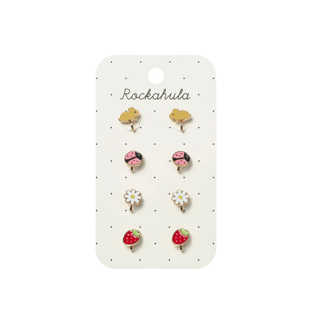 Rockahula – Spring Garden Clip On Earrings - Mabel & Fox