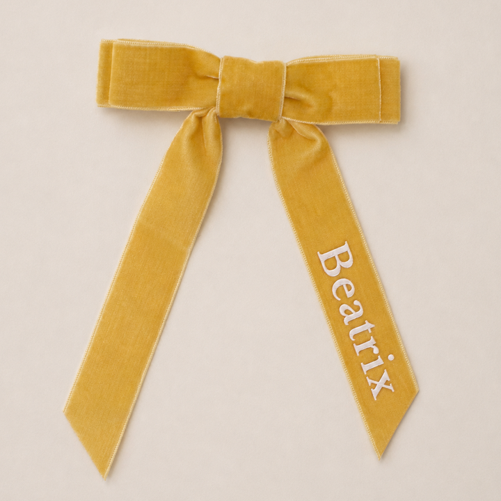 Mabel & Fox - Personalised Name Hair Bow Clip