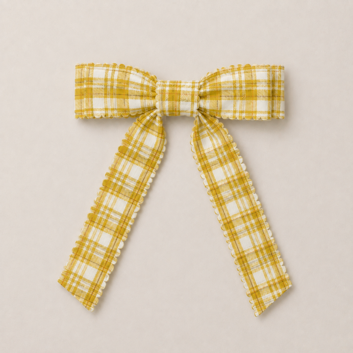 Mabel & Fox - Hair Bow Clips - Bloom Bright Plaid (3pcs)