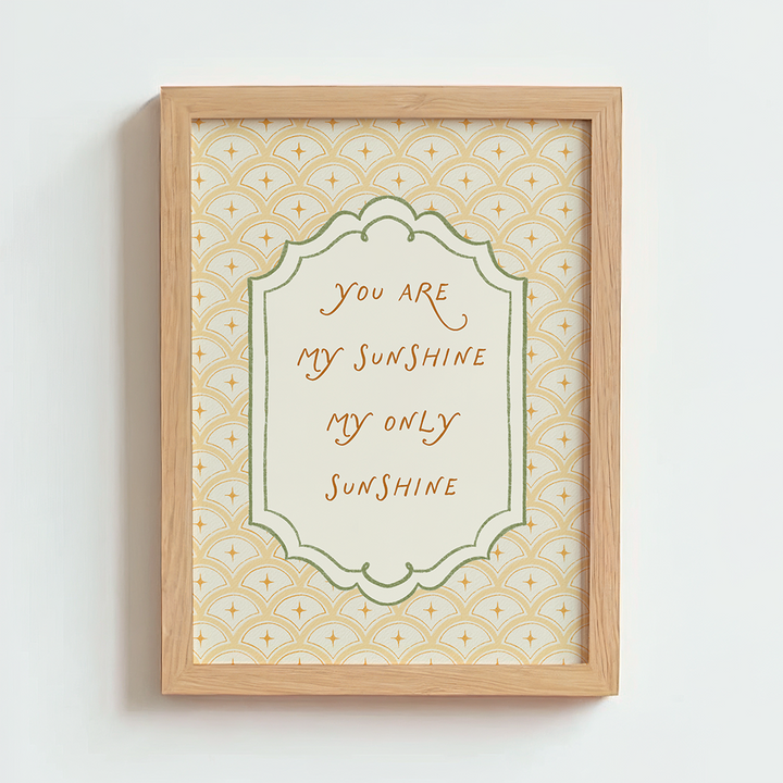Mabel & Fox - Art Print - You are my Sunshine - Mabel & Fox