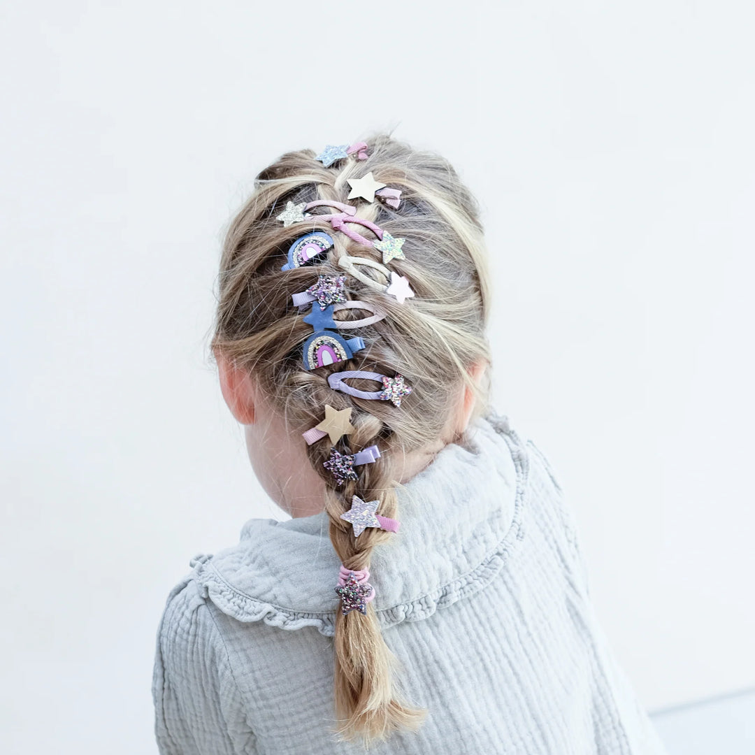 Mimi & Lula - Mini hair Clips -Ziggy Over The Rainbow - Mabel & Fox