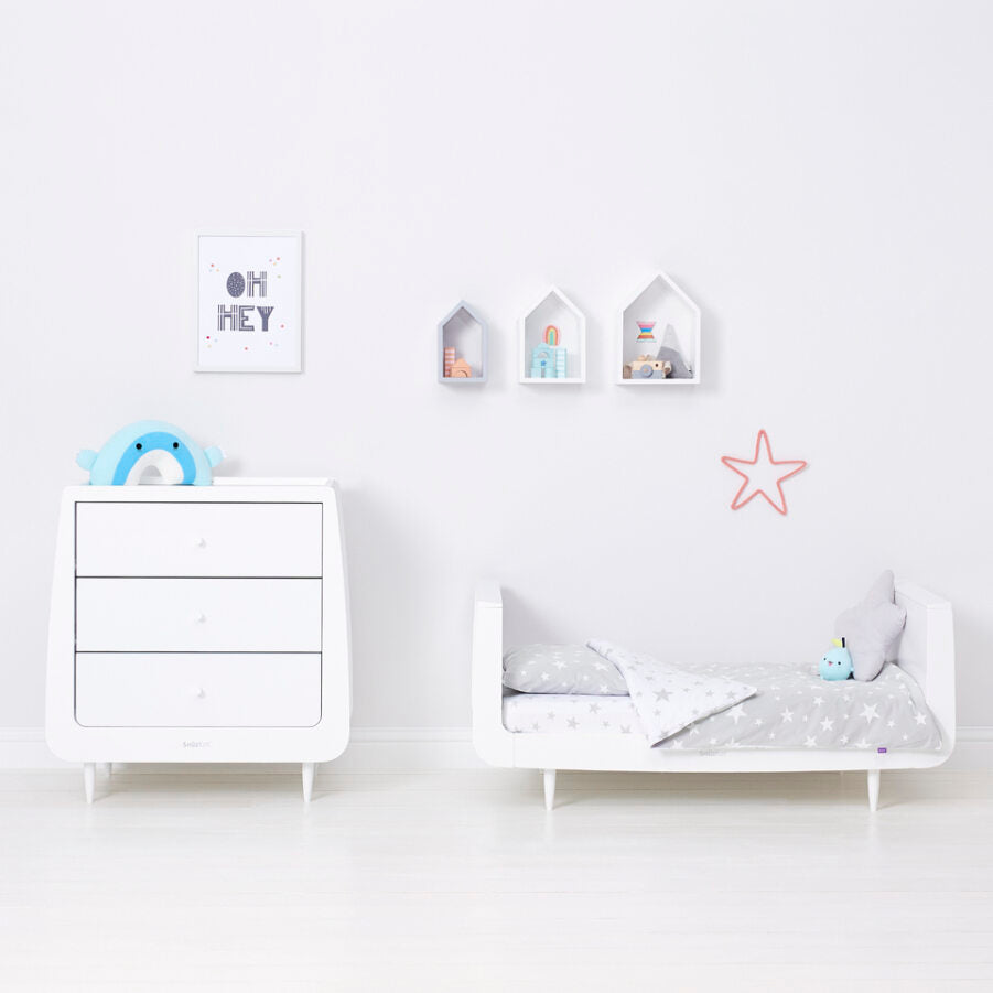 Snuz - Pillow & Duvet Cover Set - White Star