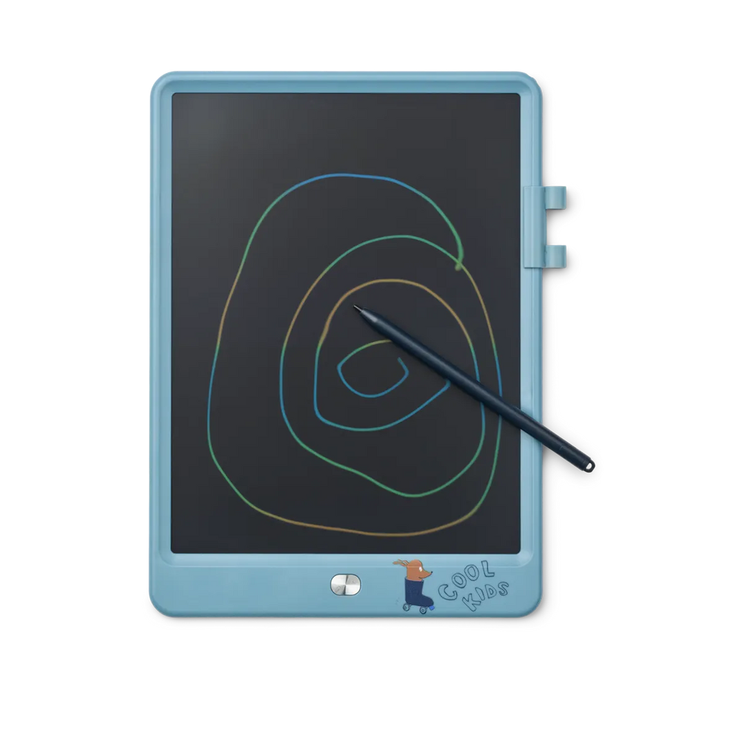Liewood - Zora Magic LCD Drawing Board - Tiger / Beach Blue - Mabel & Fox