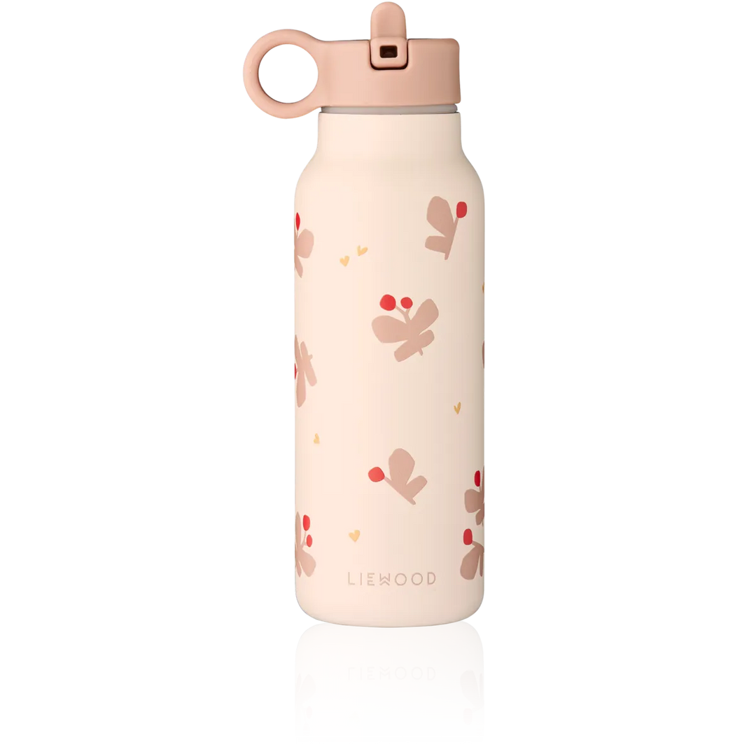 Liewood - Falk Water Bottle - Butterfly / Apple Blossom - Mabel & Fox