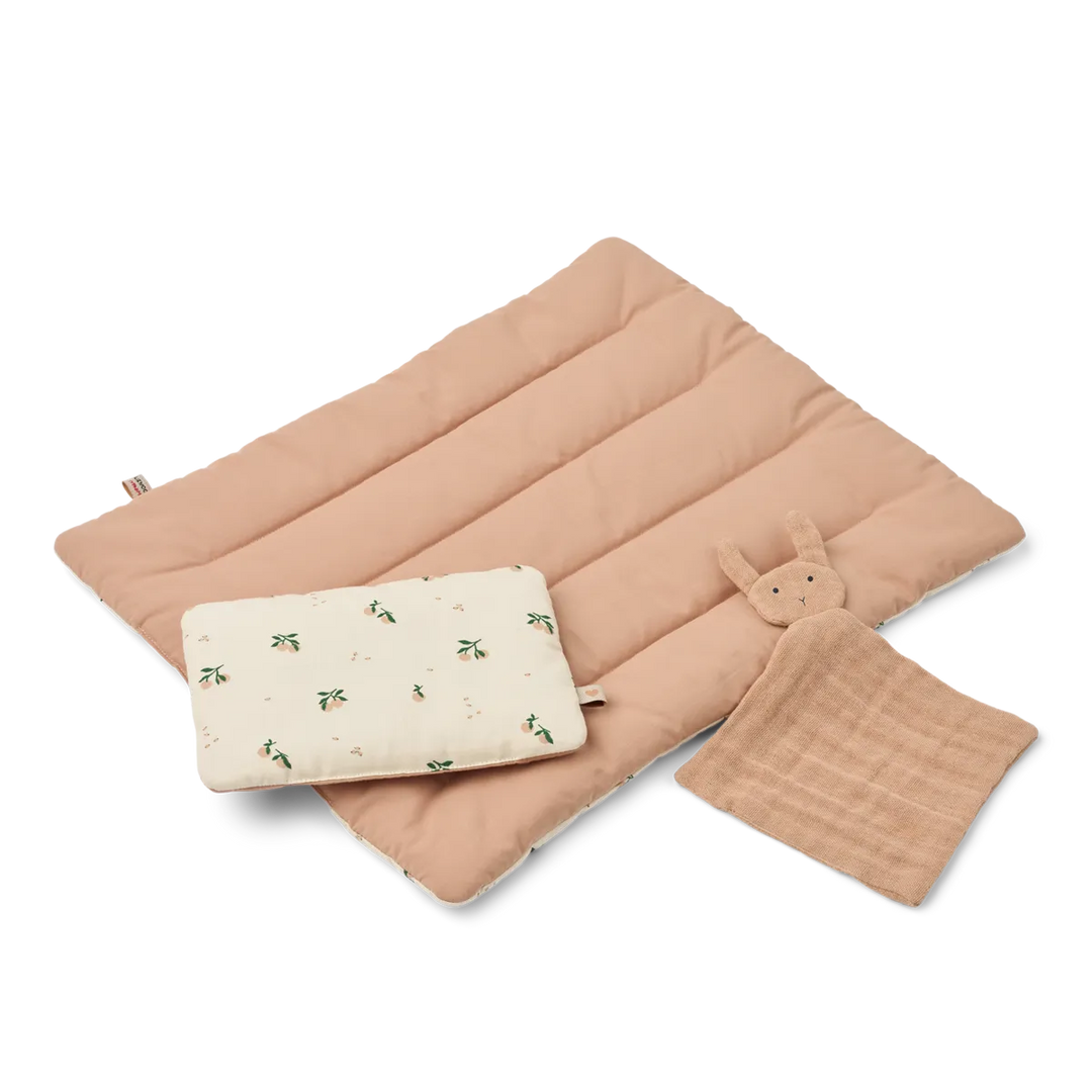 Liewood - Joan Doll Duvet Set - Peach / Sea Shell