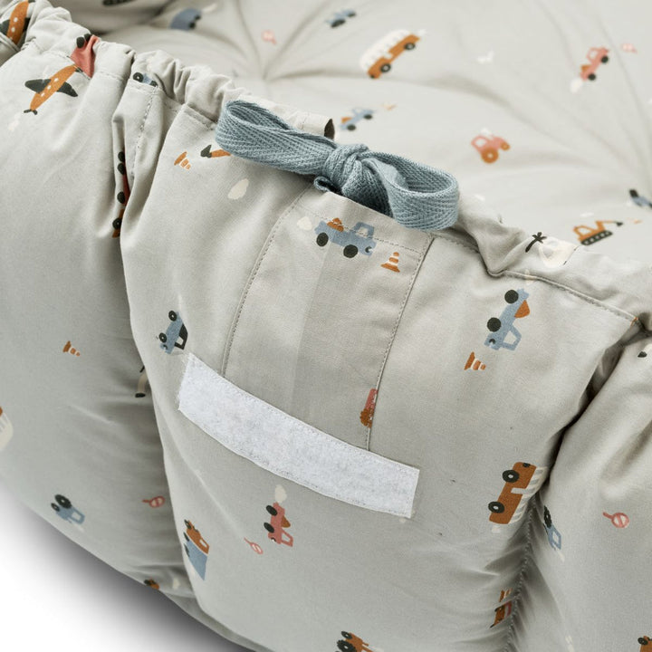 Liewood - Ola Baby Nest - Vehicles / Dove Blue