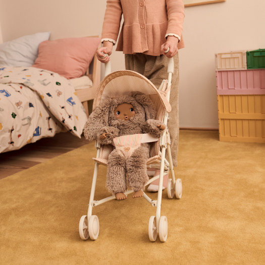 Liewood - Elsie Doll Stroller - Y/D Stripe Pale Tuscany / Creme de la Creme