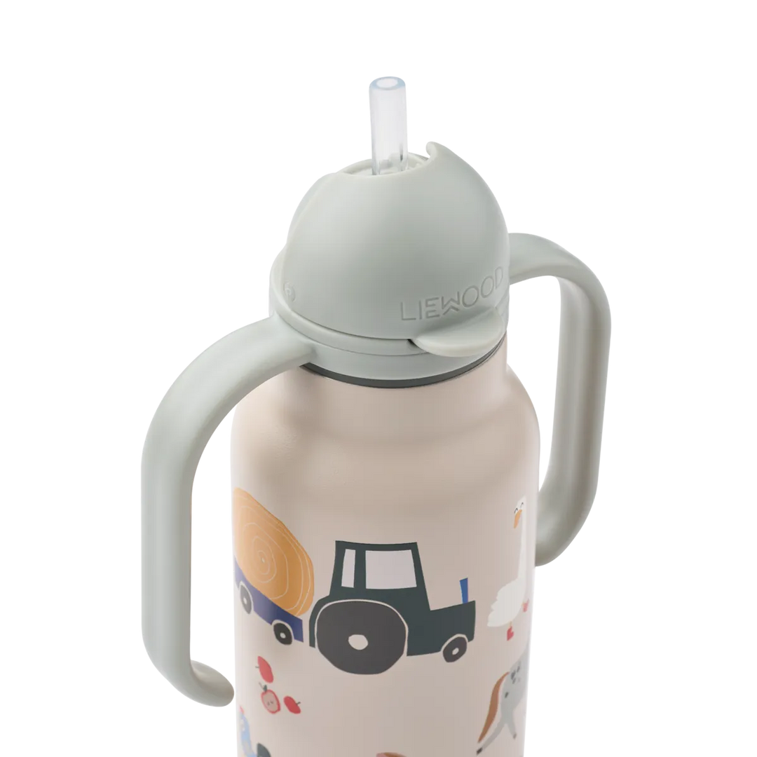Liewood – Kimmie Water Bottle 250ml – Farmlife / Sandy