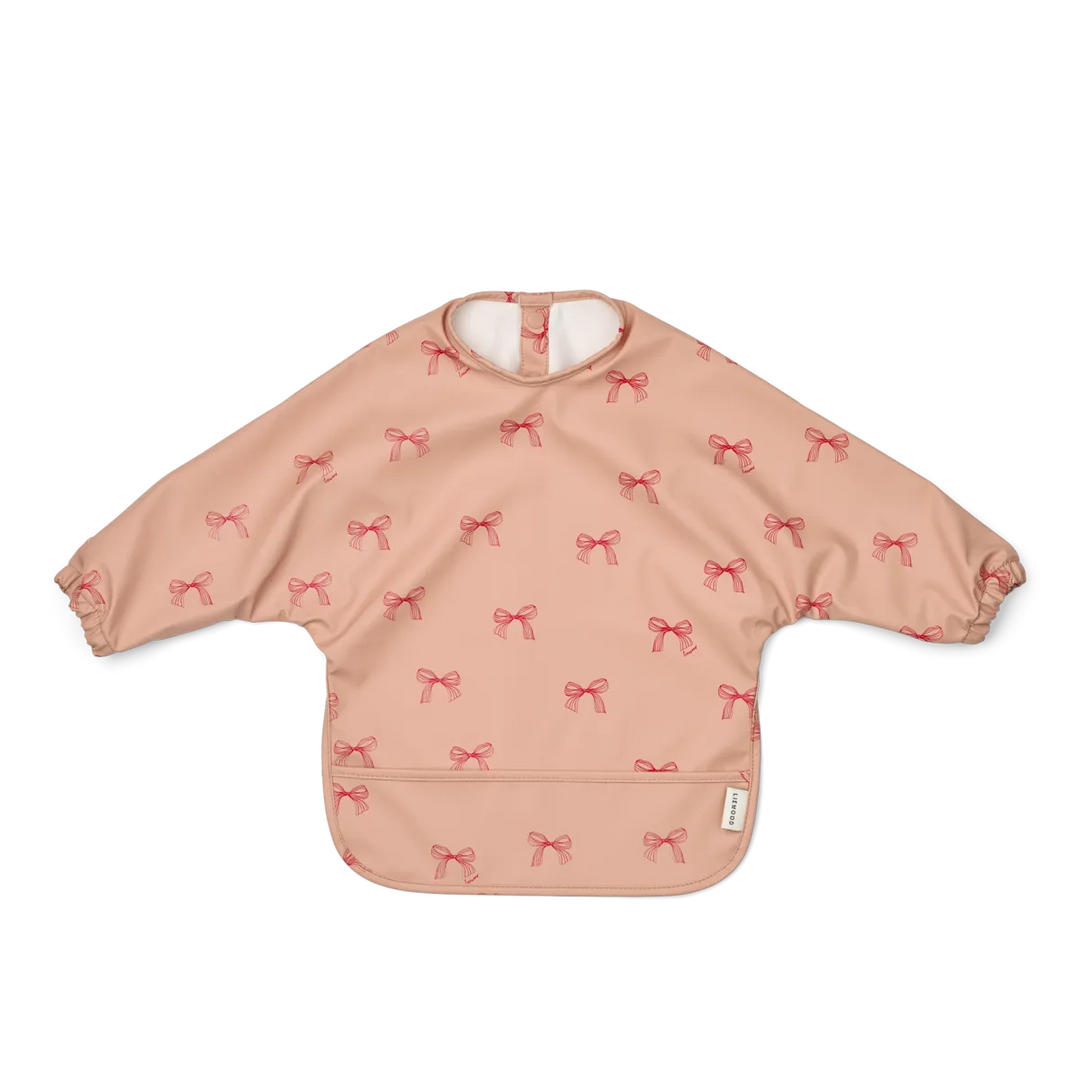 Liewood – Merle Printed Cape Bib – Bows / Pale Tuscany