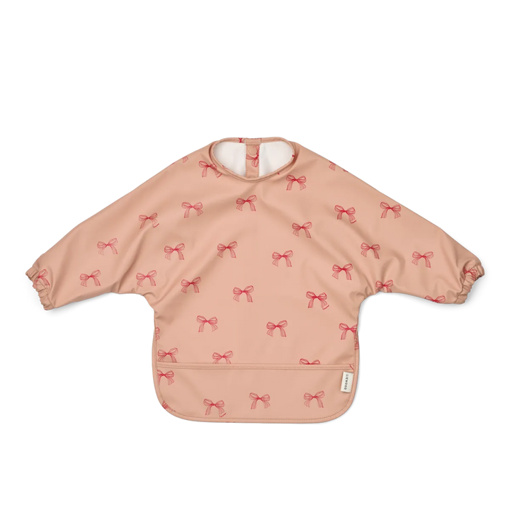 Liewood – Merle Printed Cape Bib – Bows / Pale Tuscany