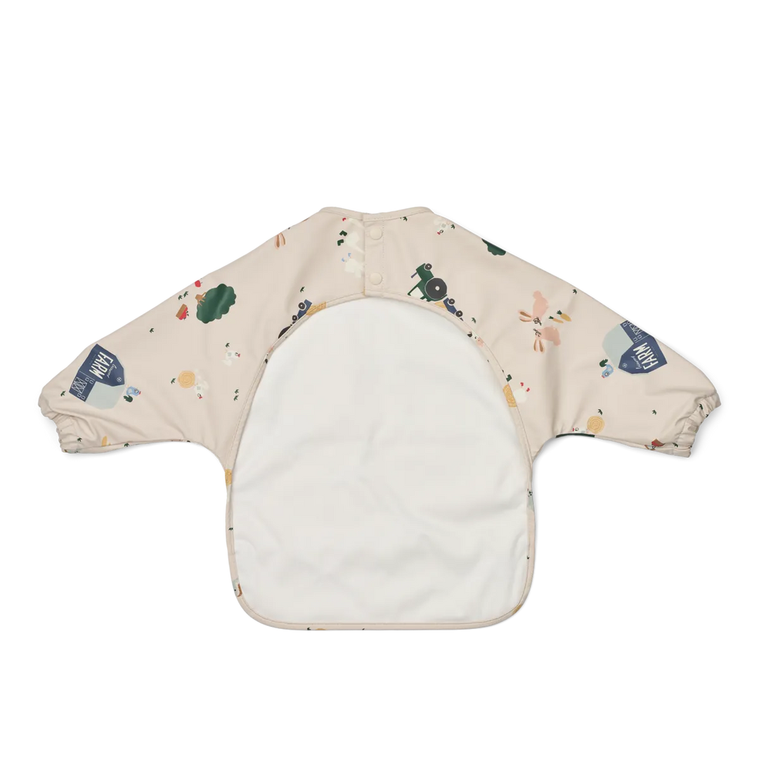 Liewood – Merle Printed Cape Bib – Farmlife / Sandy