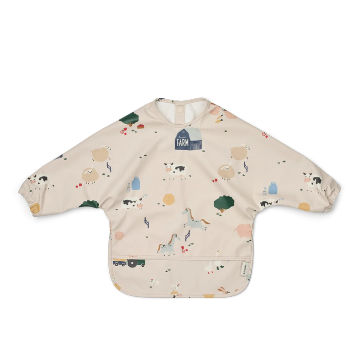 Liewood – Merle Printed Cape Bib – Farmlife / Sandy