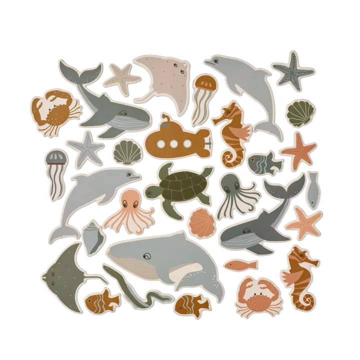 Liewood – Vento Sea Creature Magnets – Sea Creature / Sandy