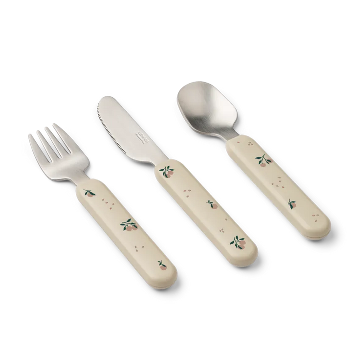 Liewood – Adriana Cutlery Set – Peach / Sea Shell