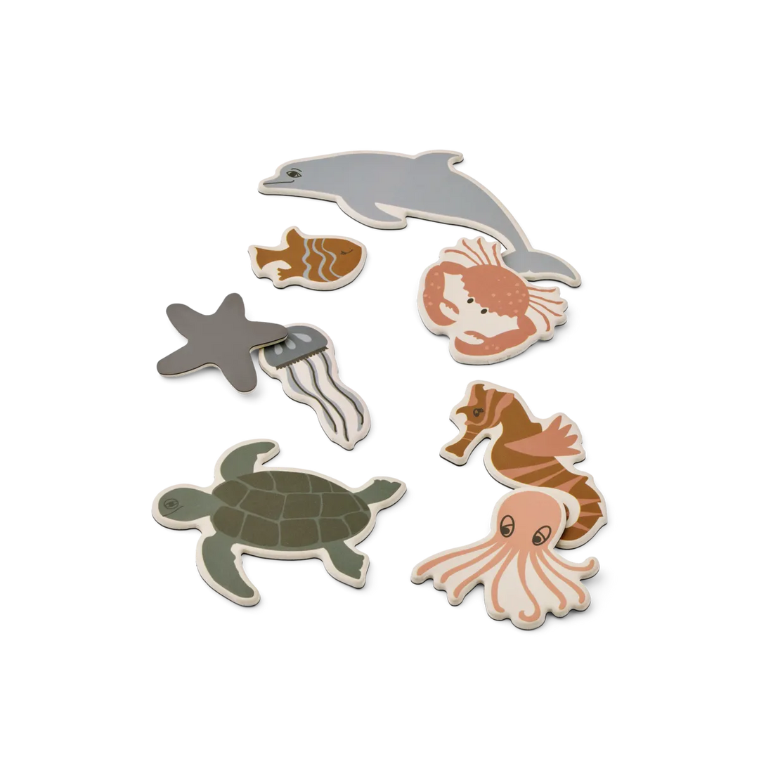 Liewood – Vento Sea Creature Magnets – Sea Creature / Sandy