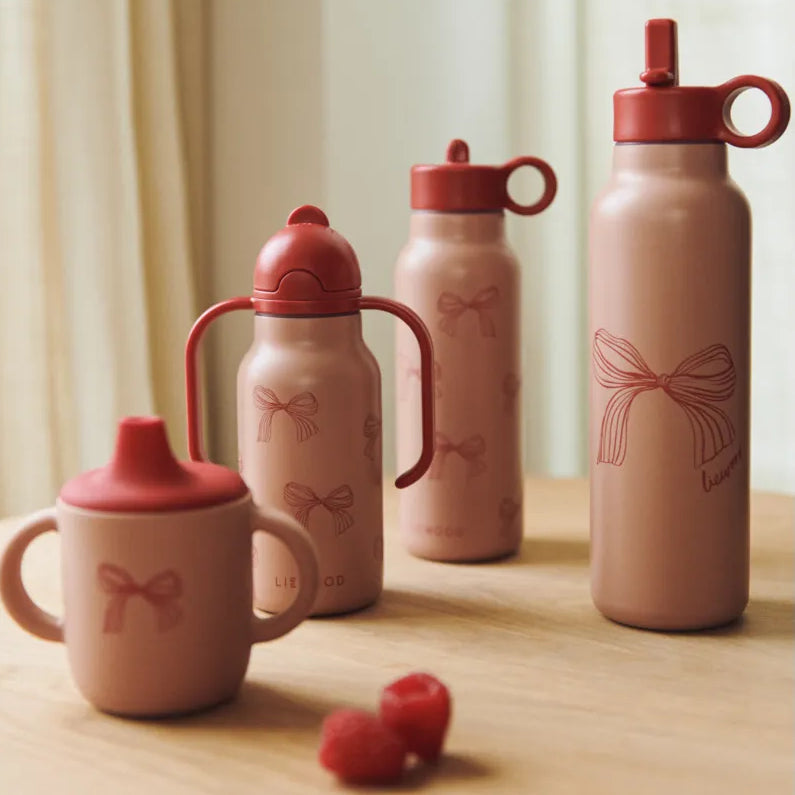 Liewood – Kimmie Water Bottle 250ml – Bows / Pale Tuscany