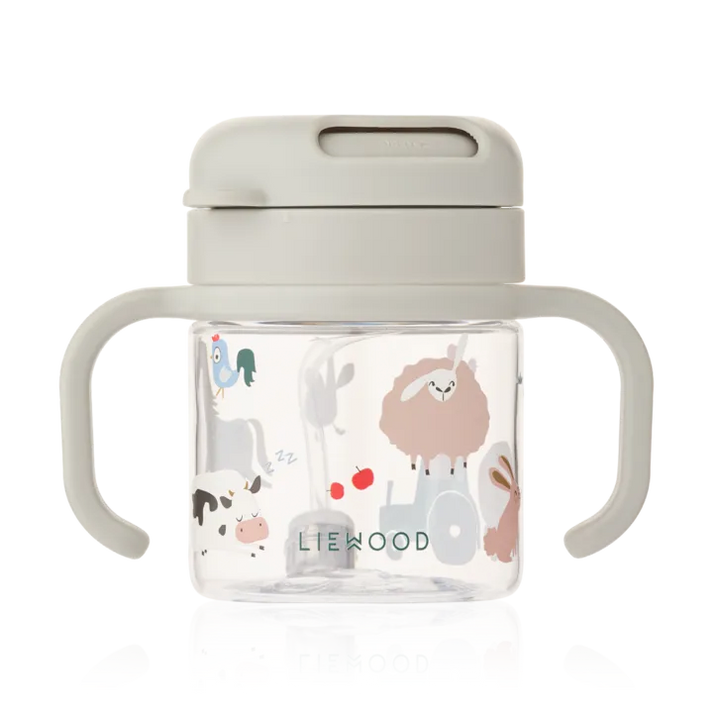 Liewood – Kai Tritan Straw Cup 280ml – Farmlife / Sandy