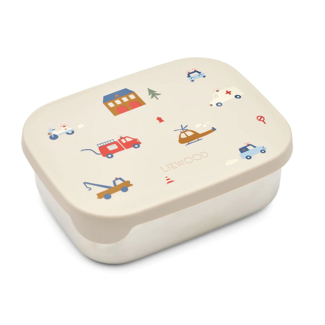 Liewood - Arthur Lunchbox - Emergency Vehicle / Sandy