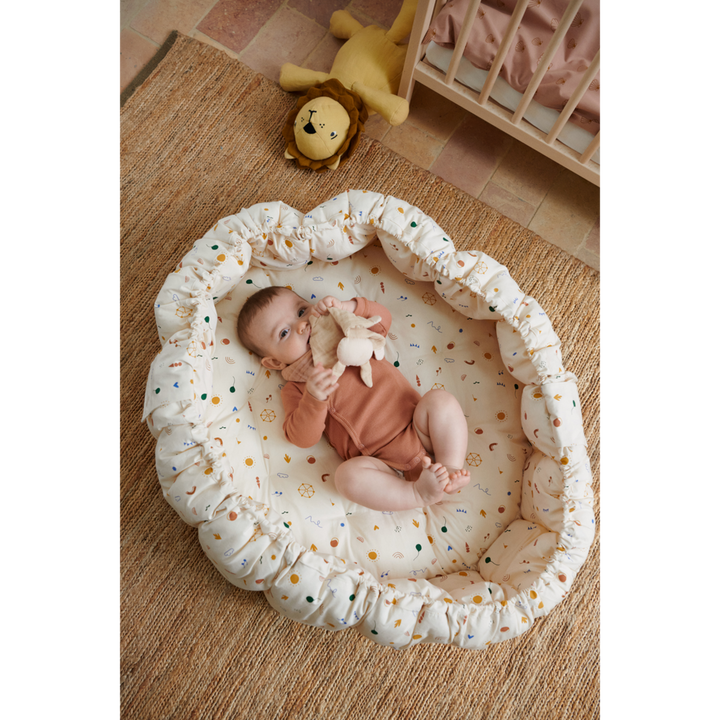 Liewood - Ola Baby Nest - Vehicles / Dove Blue