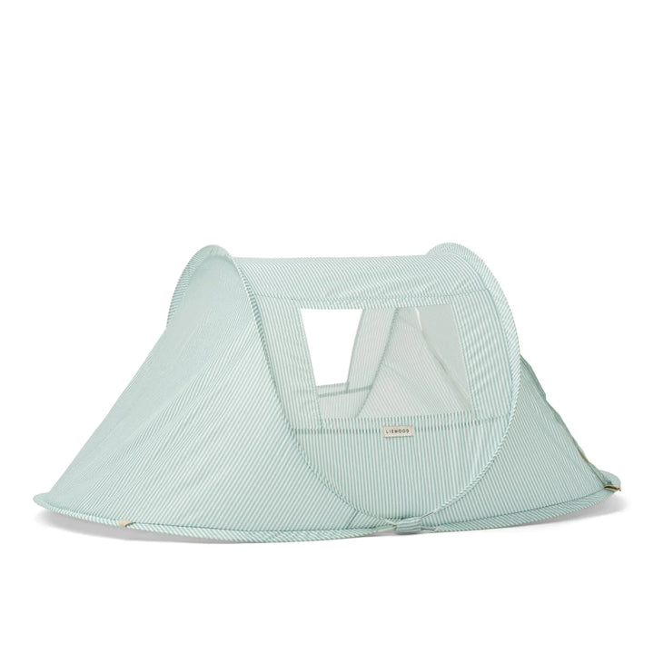 Liewood -Bjork Tent - Printed Stripe Ice Blue/Creme De La Creme