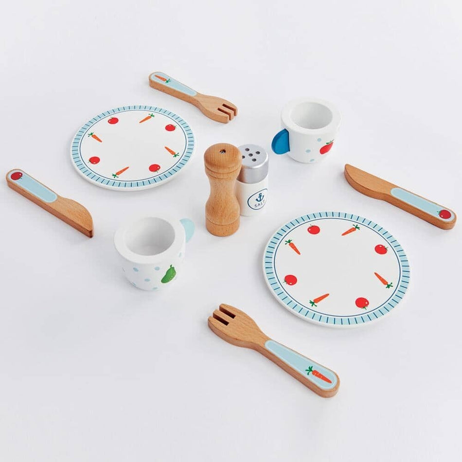 Great Little Trading Co. – Wooden Toy Dinner Set