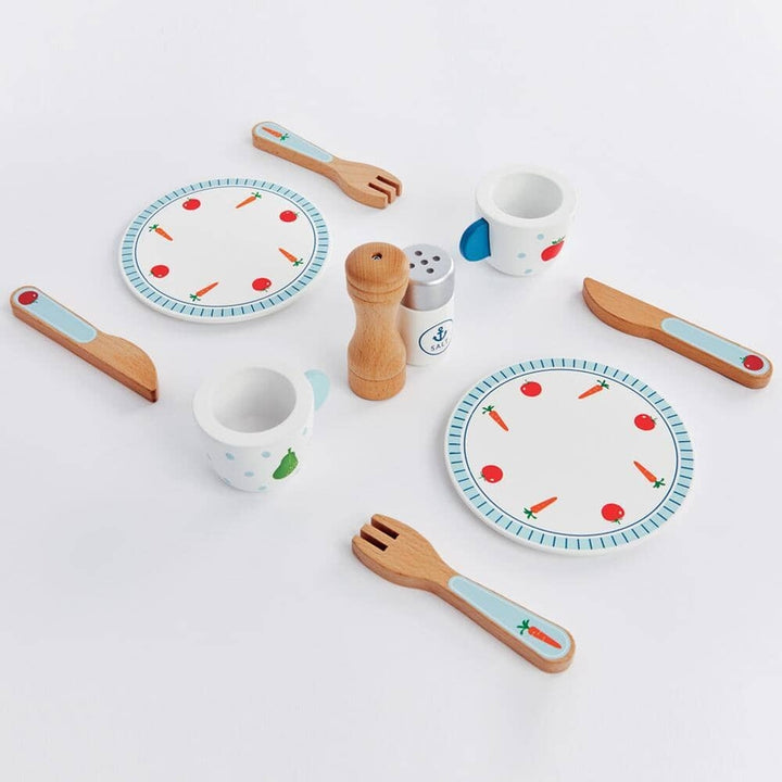 Great Little Trading Co. – Wooden Toy Dinner Set