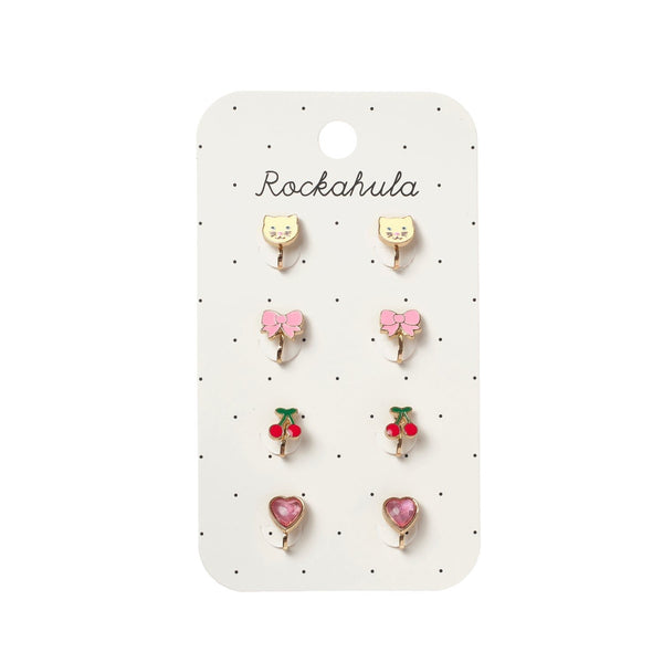 Rockahula – Cute Kitten Clip On Earrings