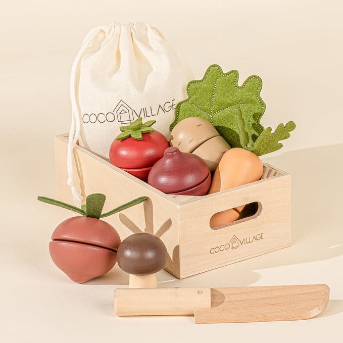Coco Village - Wooden Vegetables Playset