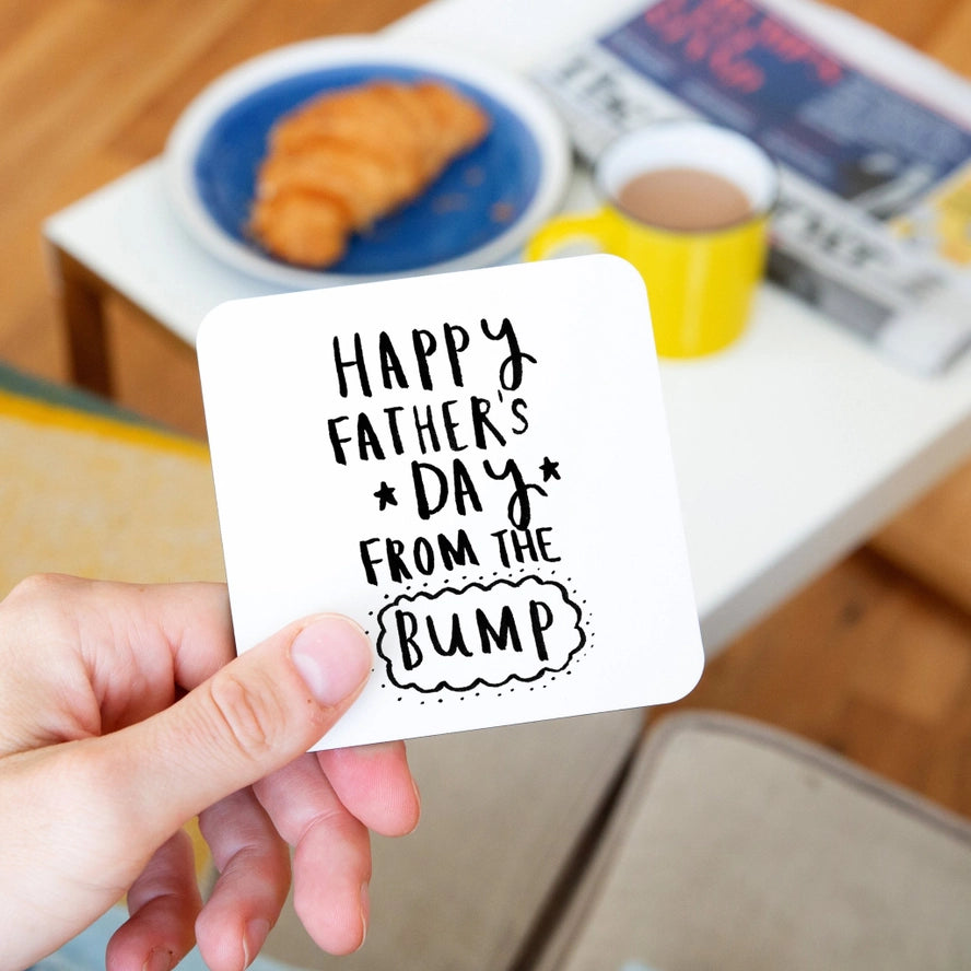 Ellie Ellie - Coaster - Happy Father's Day from the Bump