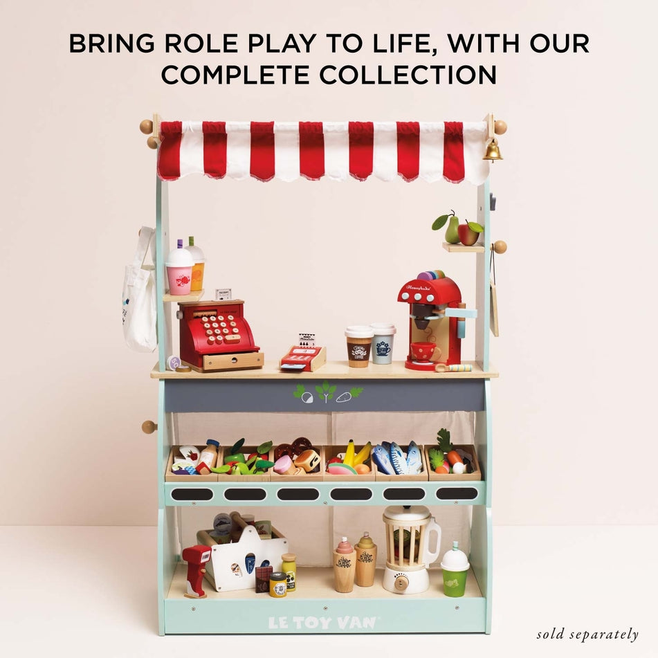 Le Toy Van – Wooden Market Crate – Harvest Vegetables - Mabel & Fox