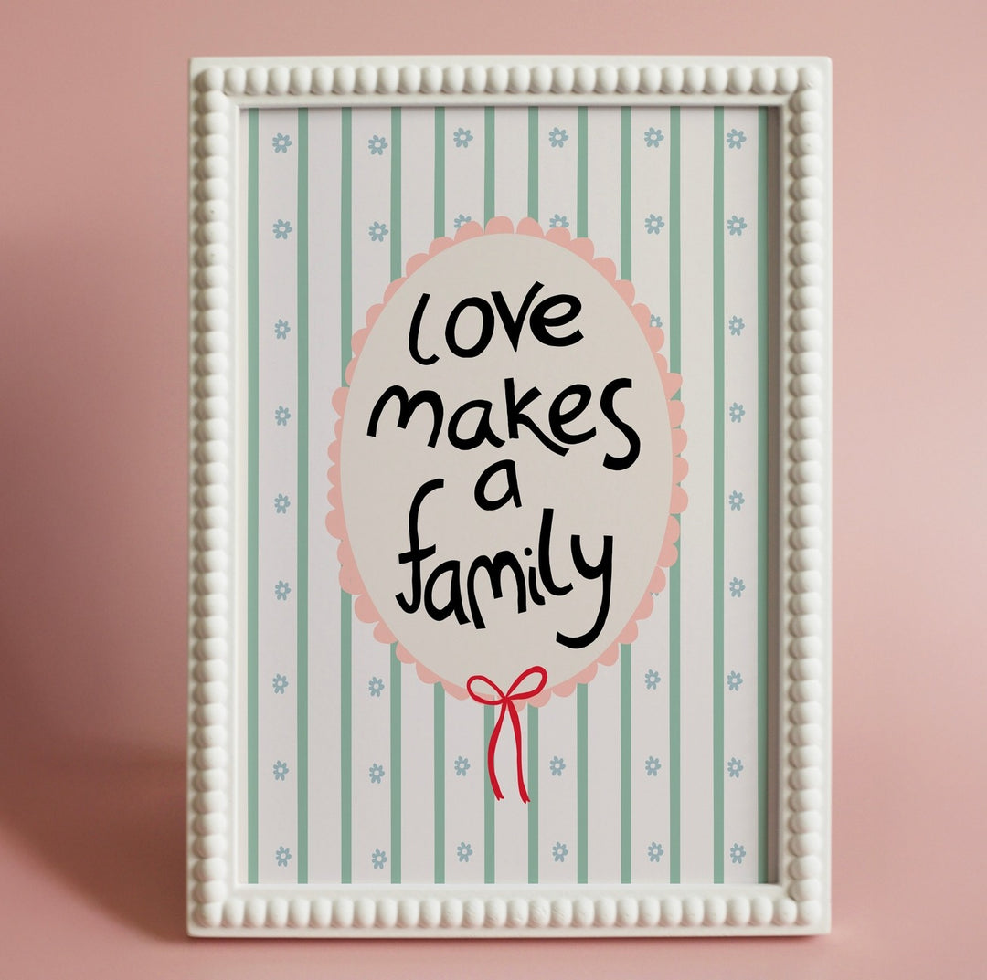 Abel and the Label - Art Print - Love Makes a Family - Mabel & Fox