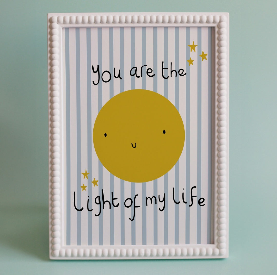 Abel and the Label - Art Print - You Are The Light Of My Life - Mabel & Fox