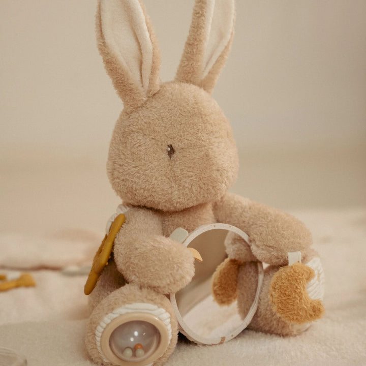 Little Dutch - Activity Cuddle Toy - Baby Bunny