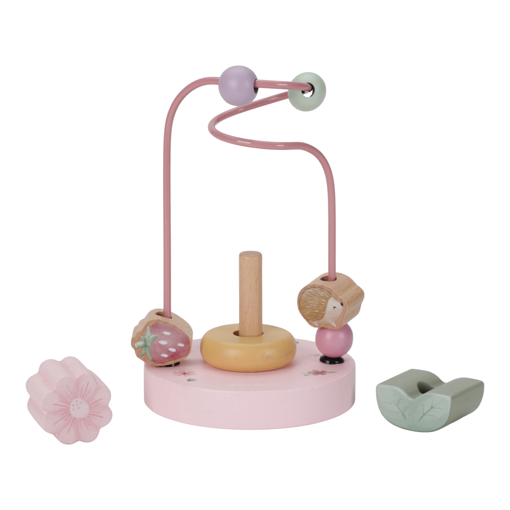 Little Dutch - Wooden Activity Spiral Small - Flower Fairy Garden - Mabel & Fox