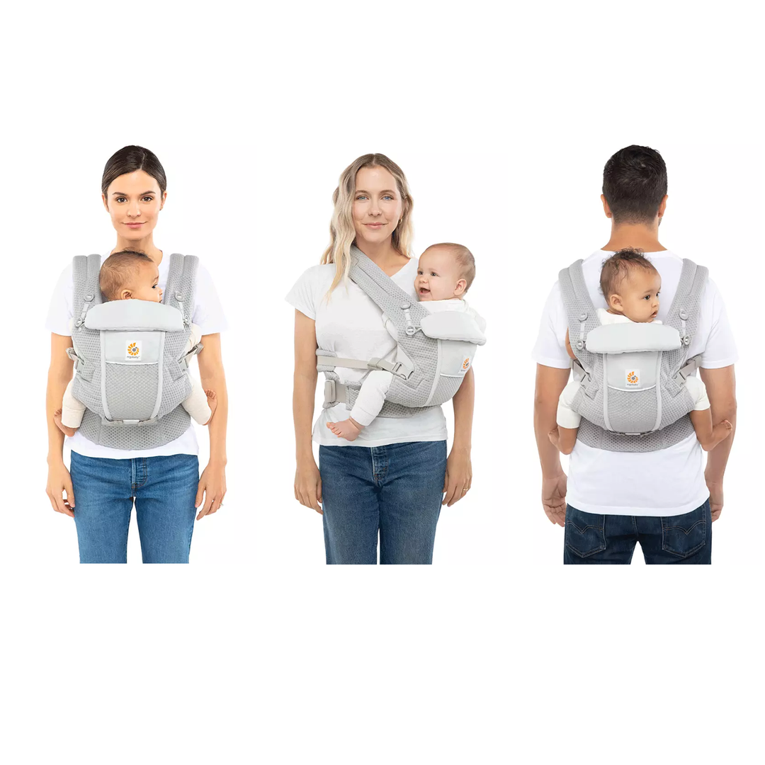 Ergo Baby Adapt Soft Flex Mesh Pearl Grey Mabel Fox