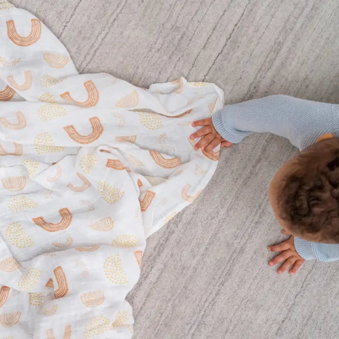 Aden + Anais - Cotton Muslin Squares - Keep Rising (3 Pack) - Mabel & Fox