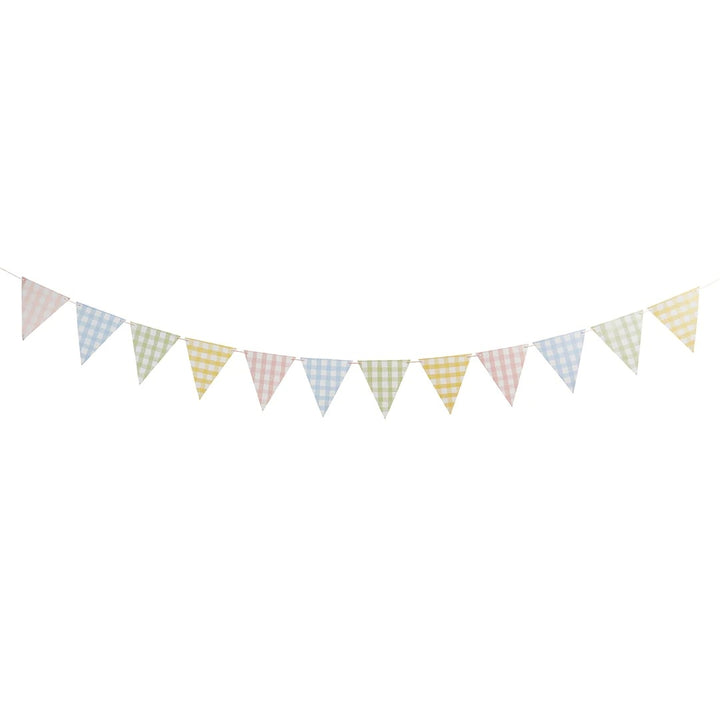 HootyBalloo By Green Club - Gingham Paper Bunting - 2.5M