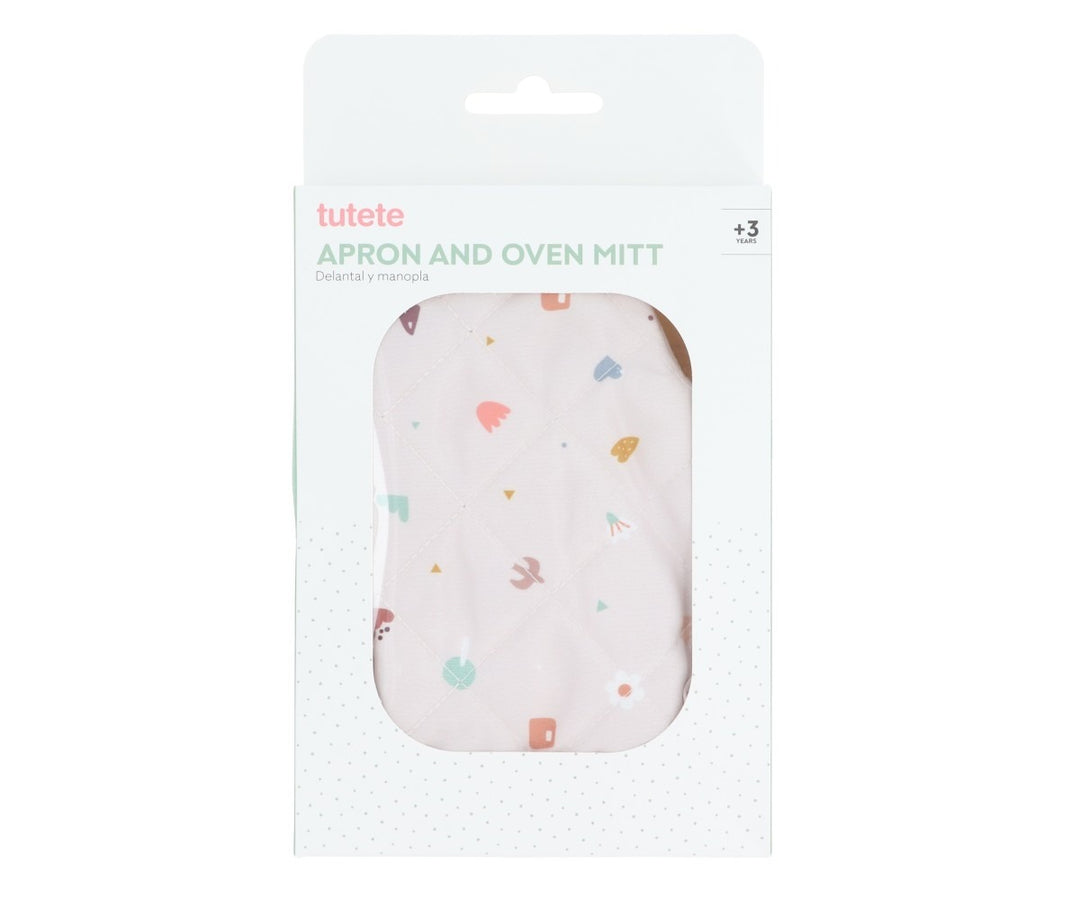 Tutete - Apron and Oven Mitt Set - Geometric Nature