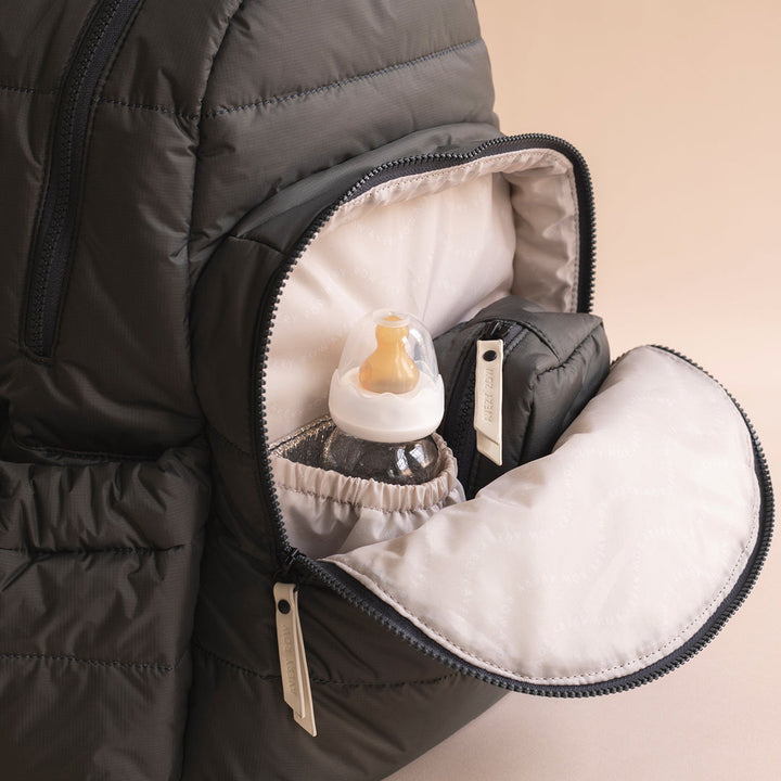 Avery Row - Baby Changing Backpack - Black - Mabel & Fox