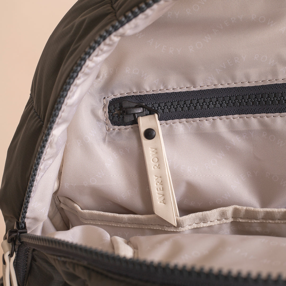 Avery Row - Baby Changing Backpack - Black - Mabel & Fox