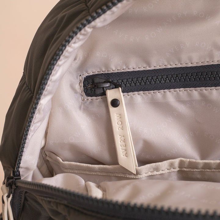 Avery Row - Baby Changing Backpack - Black - Mabel & Fox