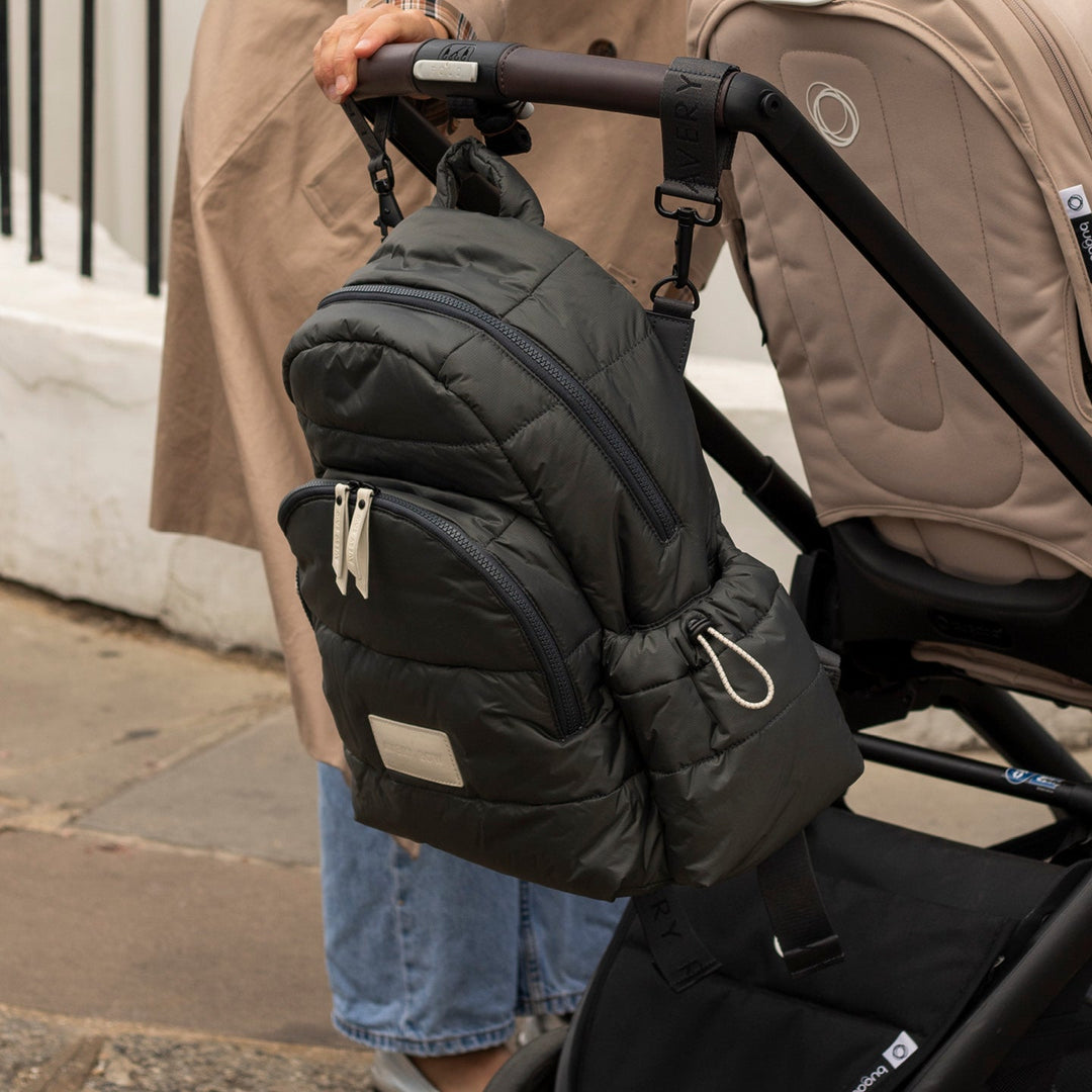 Avery Row - Baby Changing Backpack - Black - Mabel & Fox