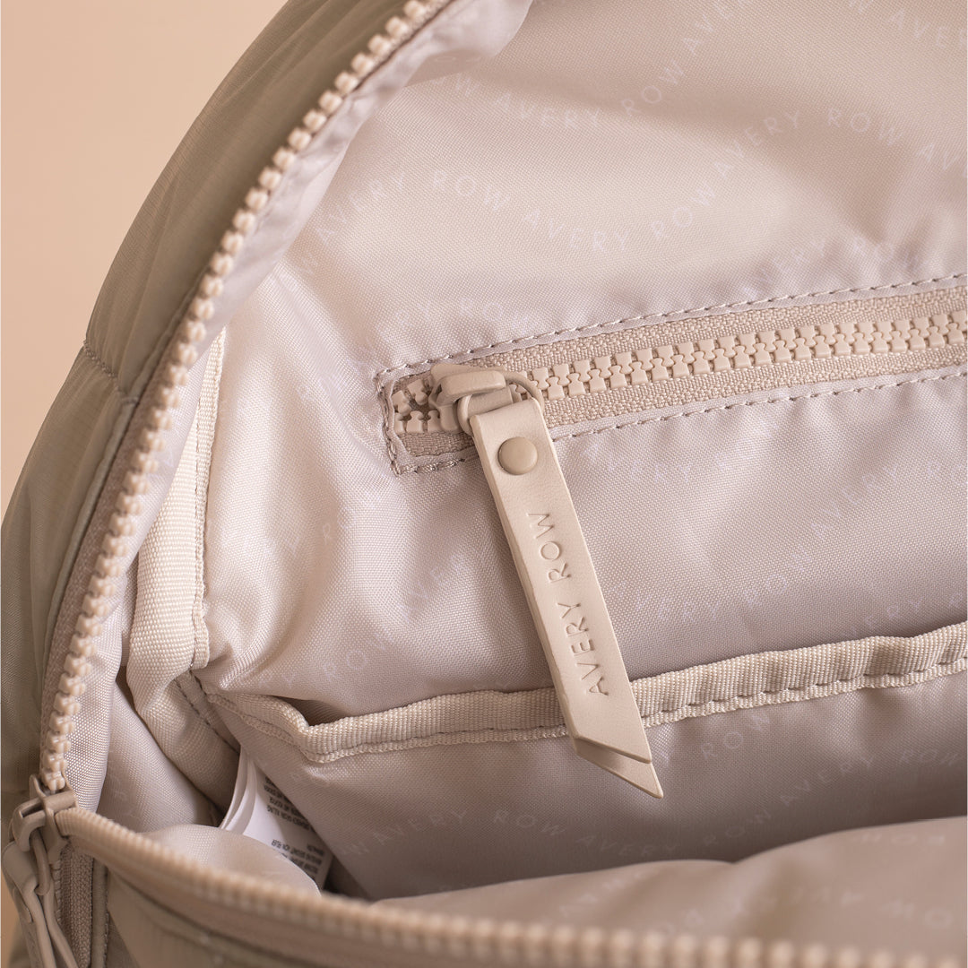 Avery Row - Baby Changing Backpack - Oyster - Mabel & Fox