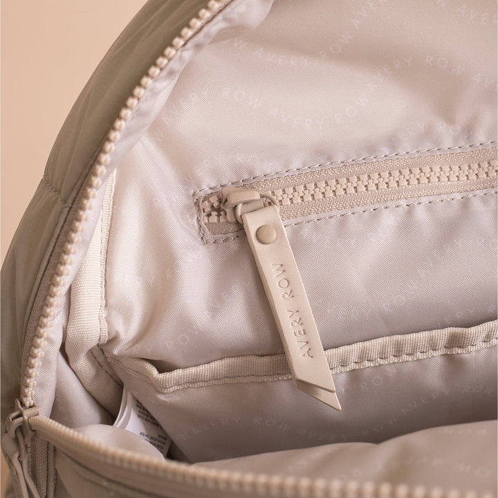 Avery Row - Baby Changing Backpack - Oyster - Mabel & Fox