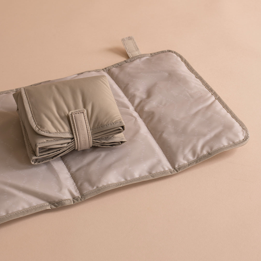 Avery Row - Baby Changing Backpack - Oyster - Mabel & Fox
