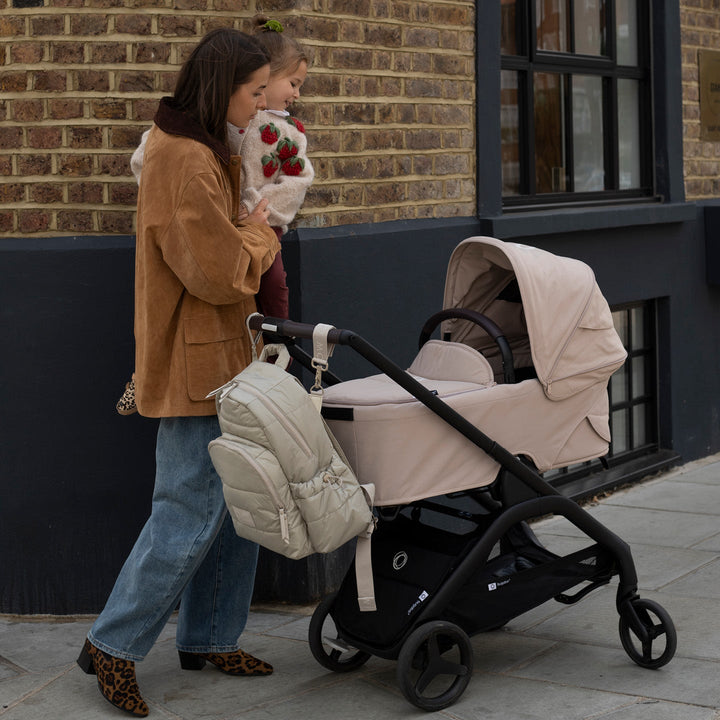 Avery Row - Baby Changing Backpack - Oyster - Mabel & Fox