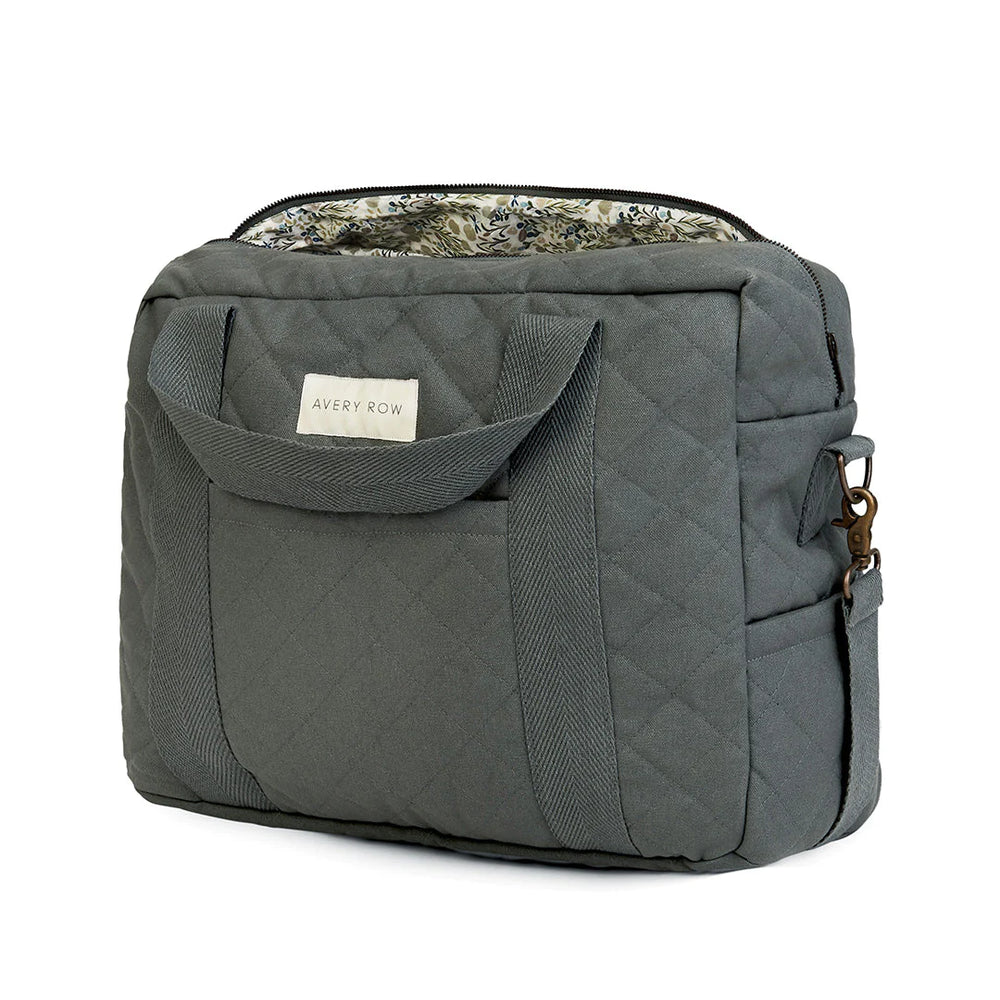 Avery Row - Baby Changing Bag - Flint - Mabel & Fox