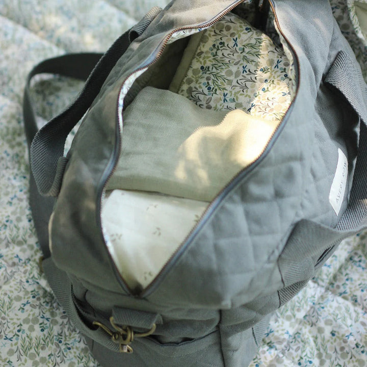 Avery Row - Baby Changing Bag - Flint - Mabel & Fox