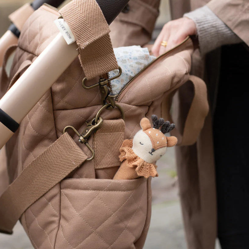 Avery Row - Baby Changing Bag - Latte - Mabel & Fox