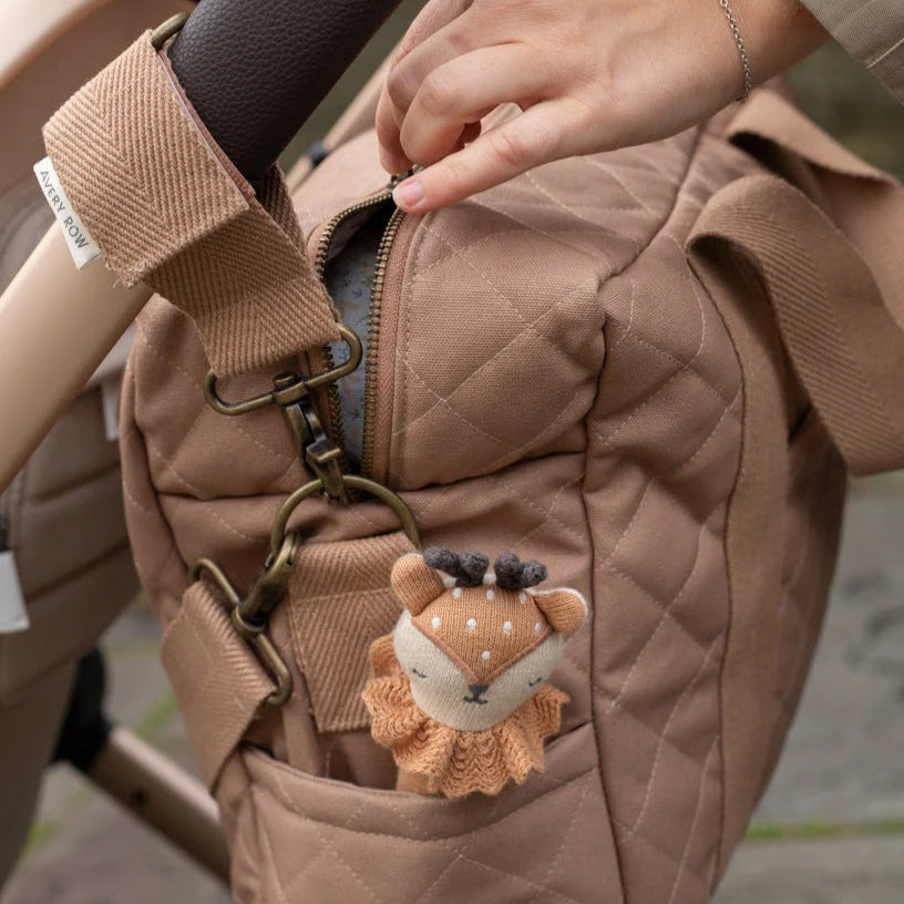 Avery Row - Baby Changing Bag - Latte - Mabel & Fox